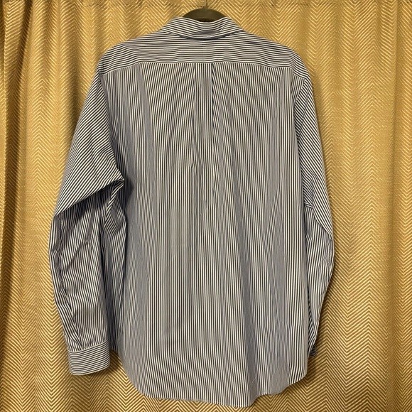 Ralph Lauren Classic Fit Men’s Button Up Long Sleeve Striped Oxford SZ 16 32/33 - Picture 4 of 4